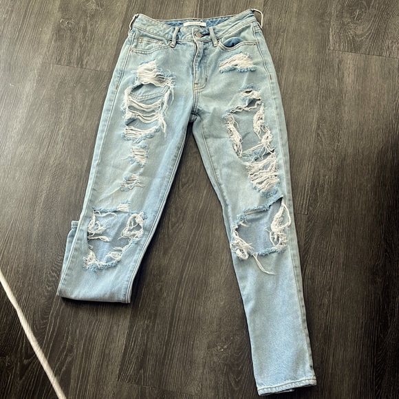 PacSun mom jeans in light blue denim color - Picture 1 of 2